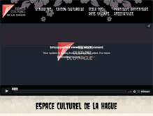 Tablet Screenshot of espacecultureldelahague.com